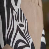 SANDLÖPARE Storage bag, light brown/zebra pattern