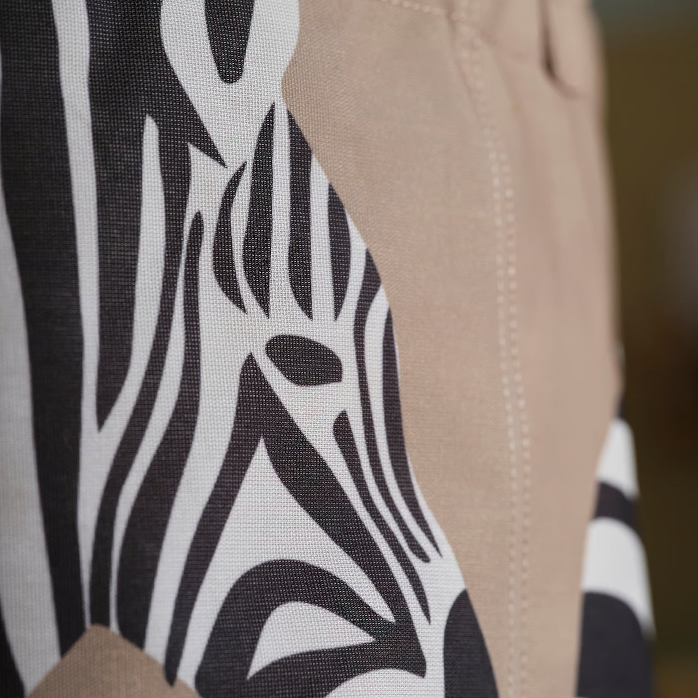 SANDLÖPARE Storage bag, light brown/zebra pattern