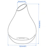 SANNOLIK Vase, pink, 17 cm