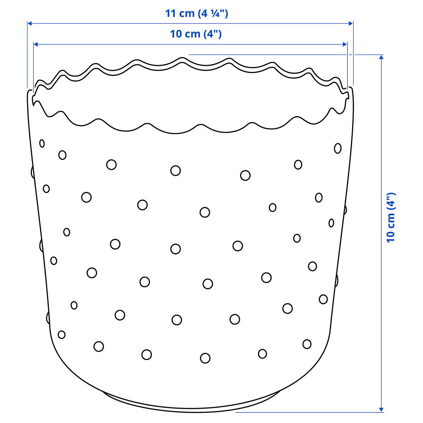 SESAMFRÖN Plant pot, in/outdoor off-white, 9 cm