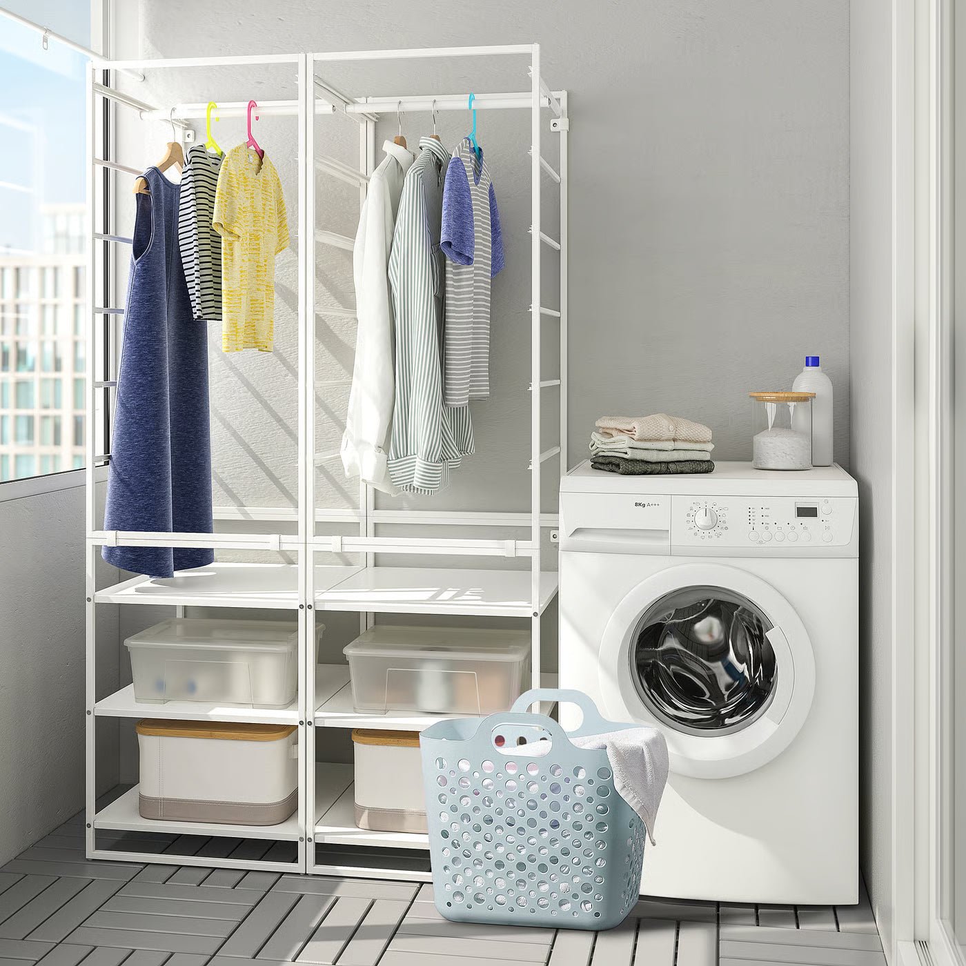 SLIBB Flexible laundry basket, 24 l