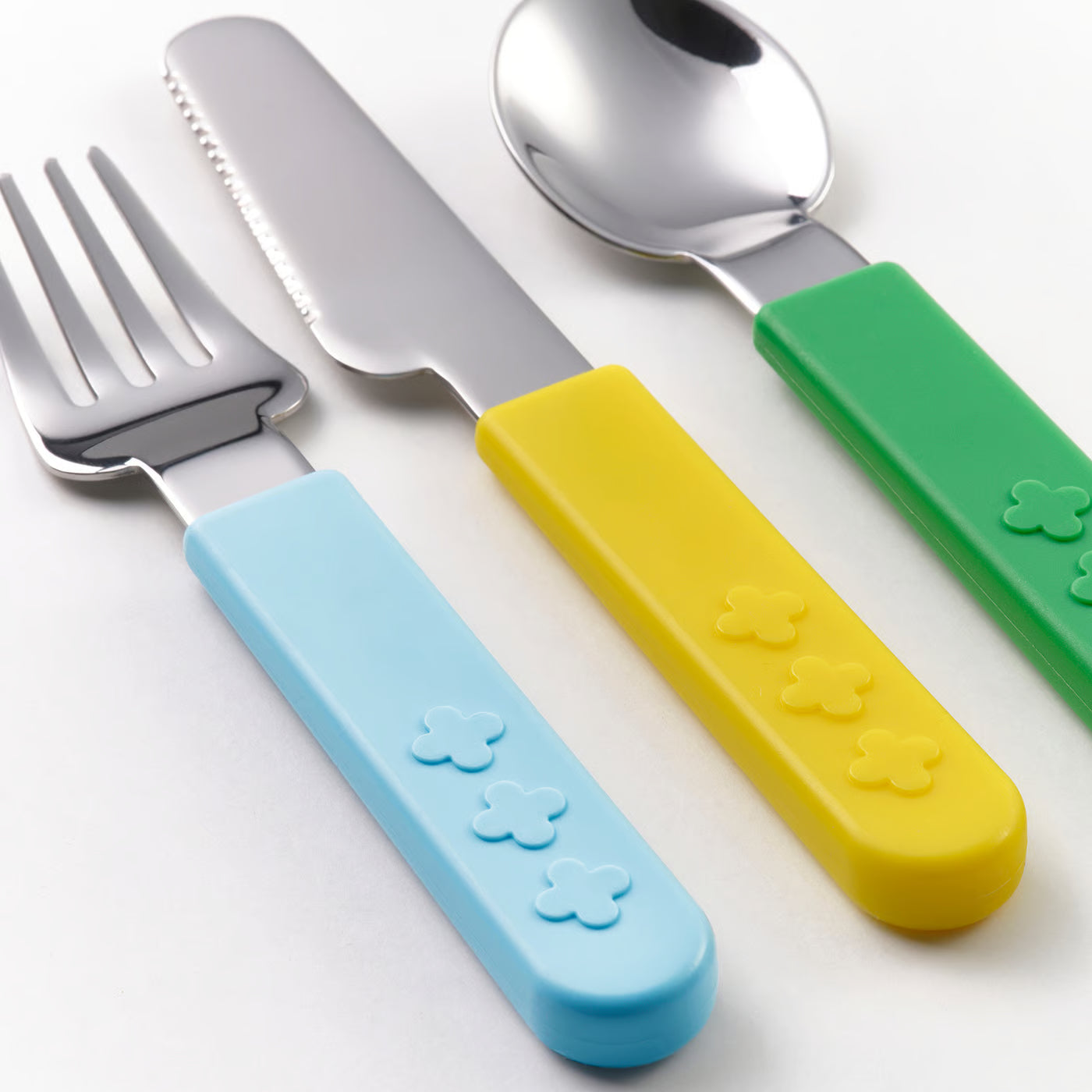 SMASKA 3-piece cutlery set, mixed colours