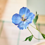 SMYCKA Artificial flower, in/outdoor Poppy/blue, 57 cm