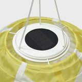 SOLVINDEN LED solar-powered pendant lamp, outdoor globe/yellow grey, 30 cm
