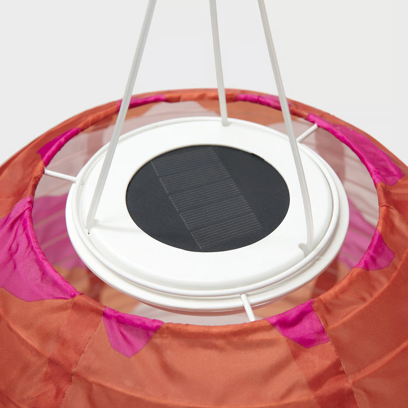 SOLVINDEN Pendant lamp, wave shaped solar-powered/mixed colours, 43 cm
