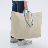 SPIKRAK Carrier bag, large, cotton/natural, 50 l