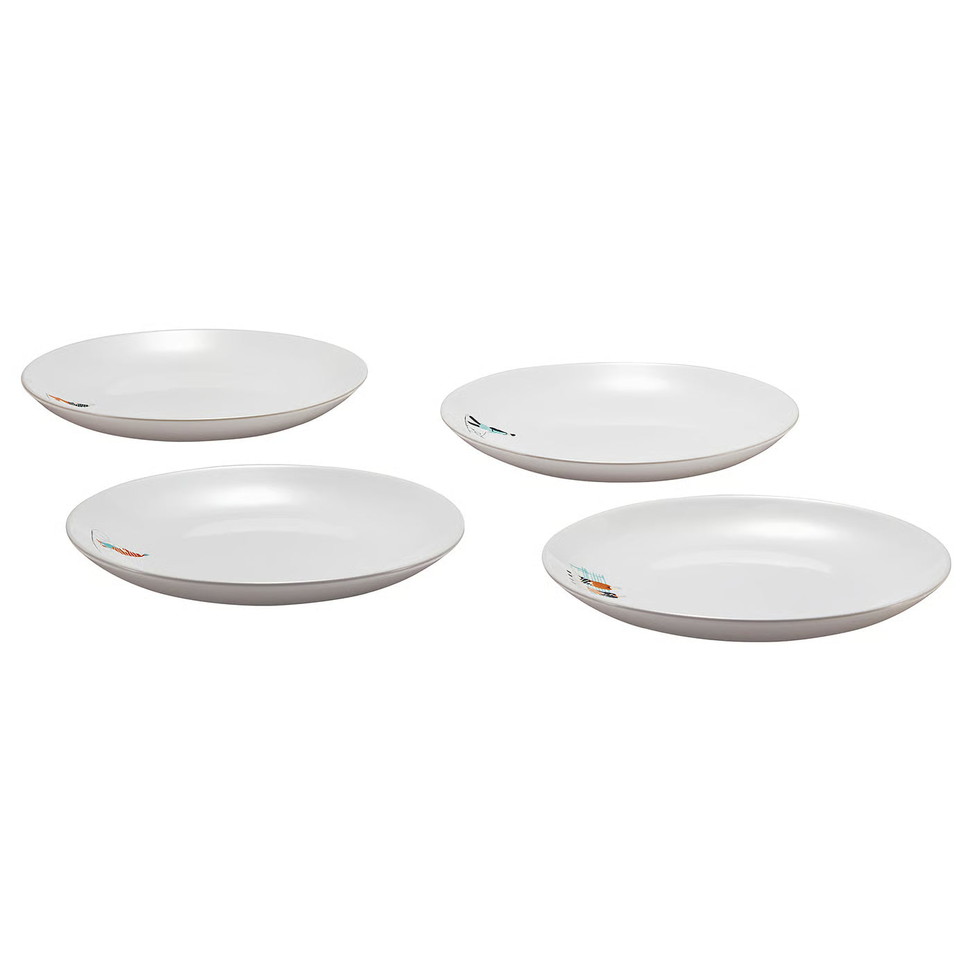 SPJUTLILJA Side plate, patterned, 20 cm