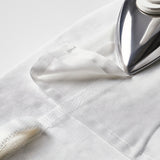 STENFRÖ Sheer curtains, 1 pair, white/with heading tape, 145x250 cm