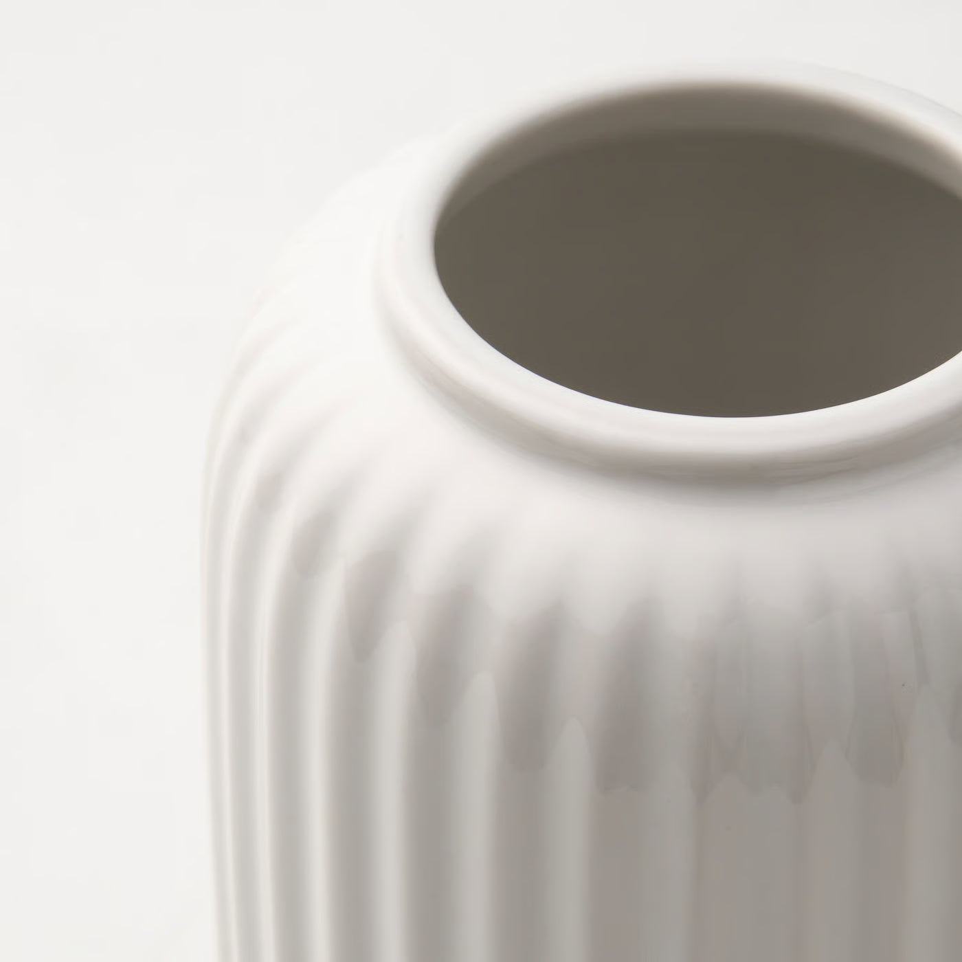STILREN Vase, white, 22 cm