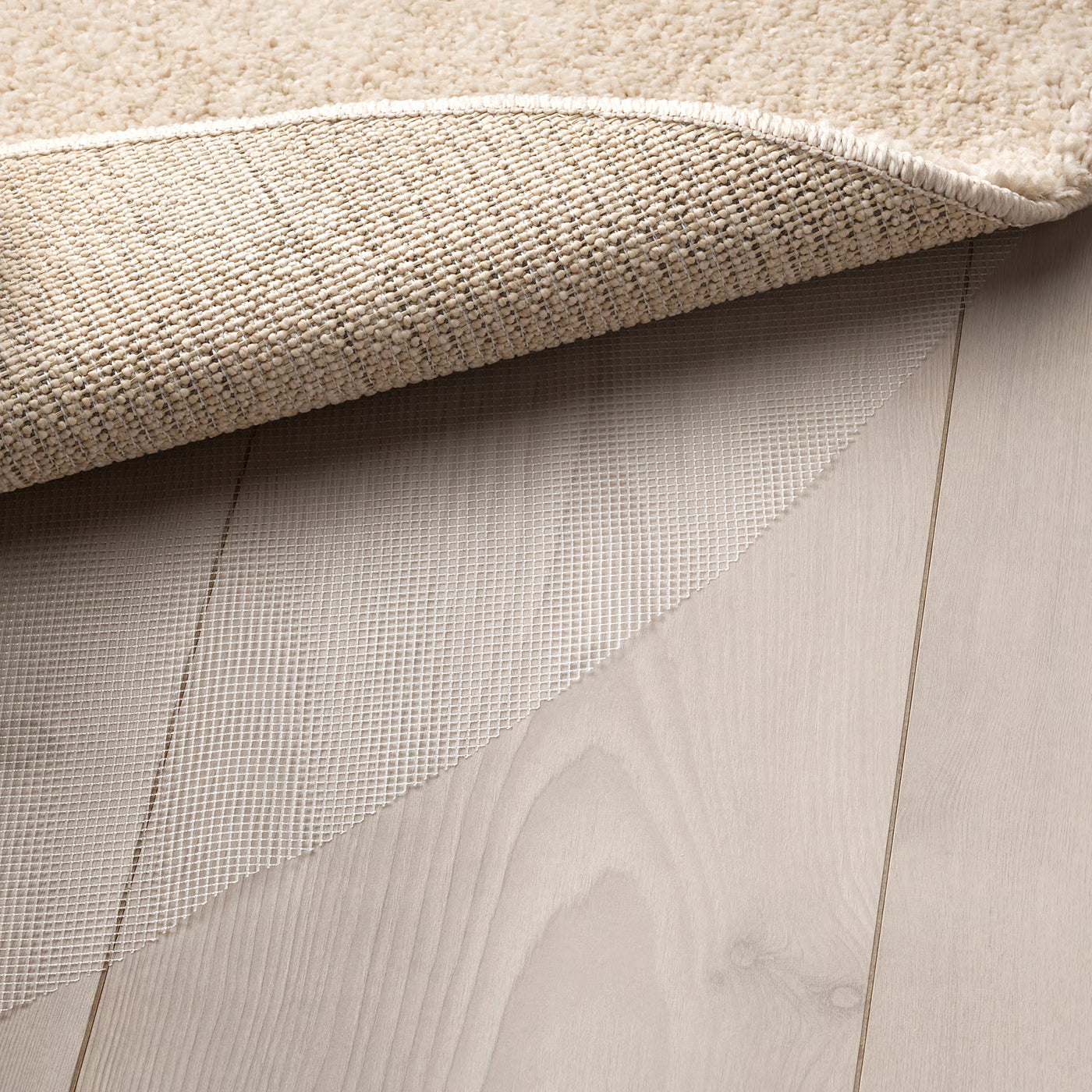 STOENSE Rug, low pile, off-white, 200x300 cm