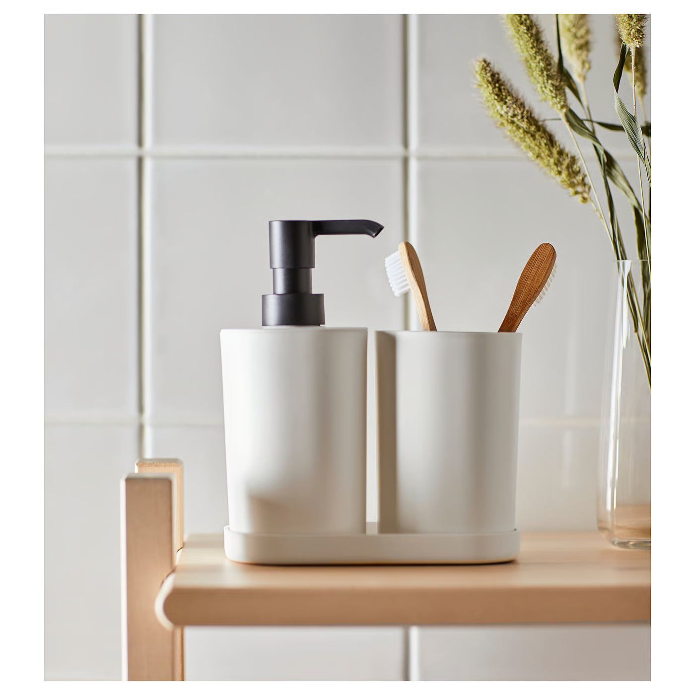 STORAVAN 3-piece bathroom set, white