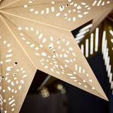 STRÅLA lamp shade, lace/white, 48 cm