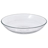 STRANDKRABBA Deep plate, glass/transparent, 19 cm