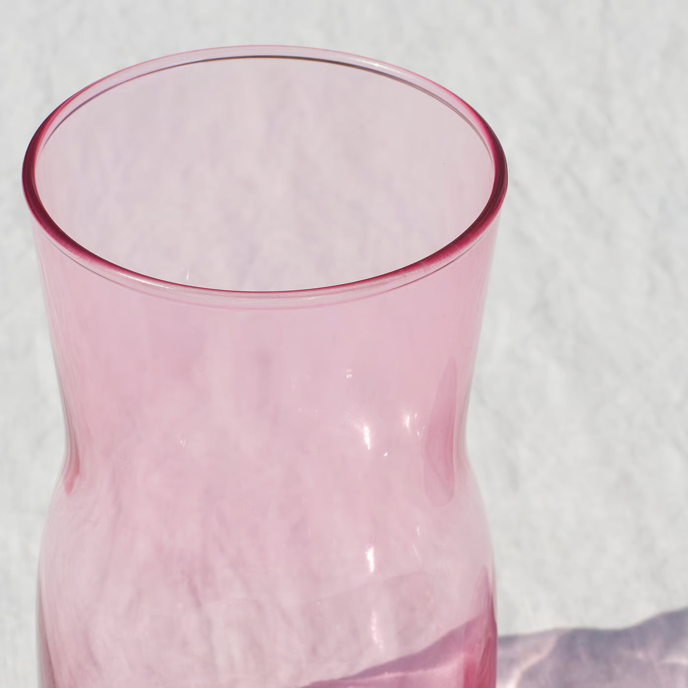 TIDVATTEN Vase, pink, 17 cm