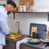 TILLGÅNG Tray, grey, 37x29 cm