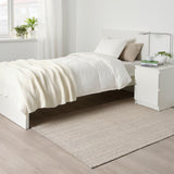 TIPHEDE Rug, flatwoven, natural/black, 120x180 cm