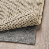 TIPHEDE Rug, flatwoven, natural/black, 50x80 cm