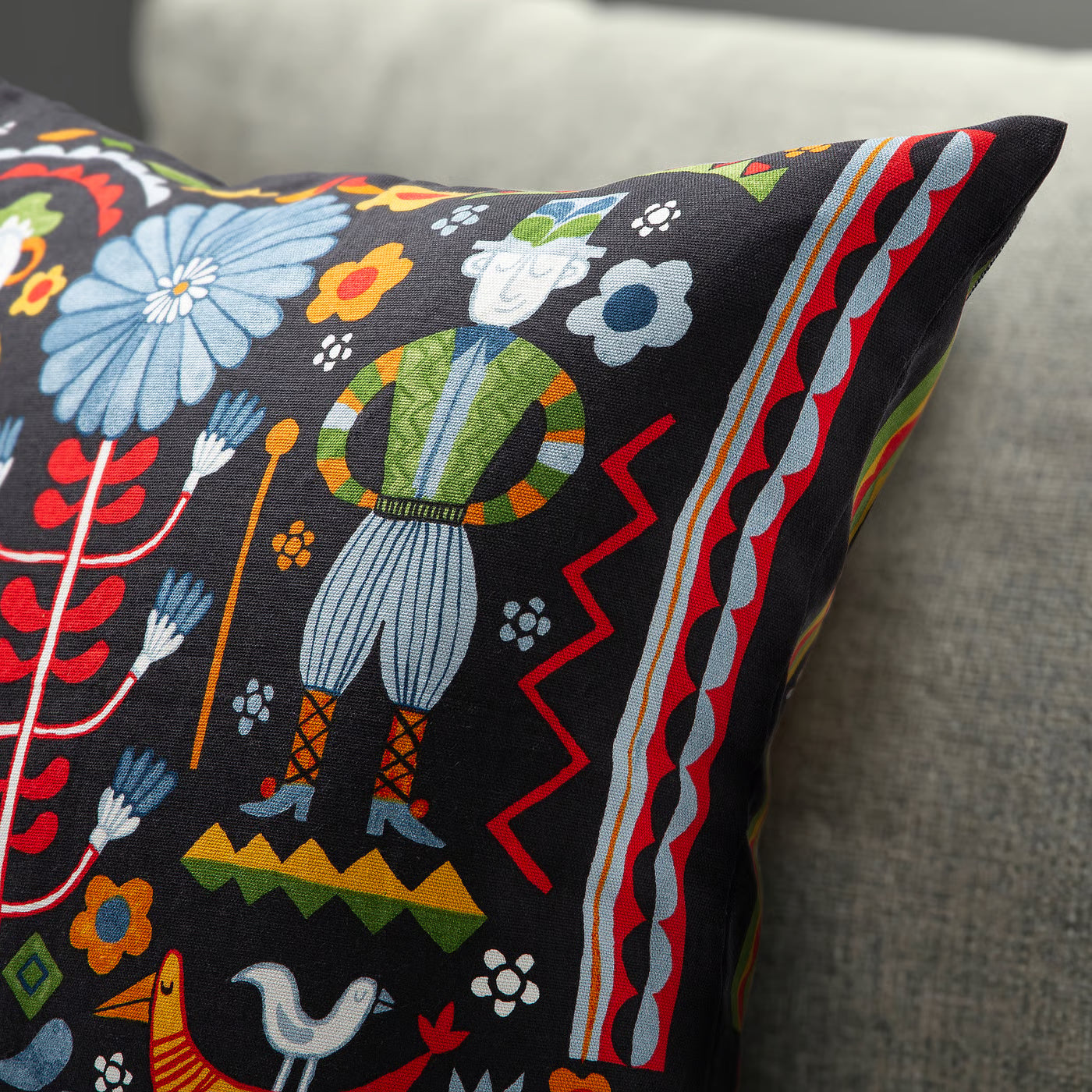 TRATTKAKTUS Cushion cover, multicolour, 50x50 cm