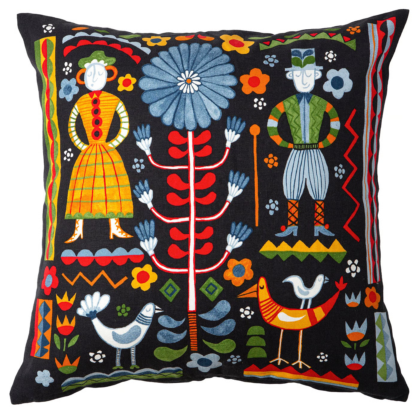 TRATTKAKTUS Cushion cover, multicolour, 50x50 cm