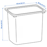 TROFAST Storage box, white, 42x30x36 cm