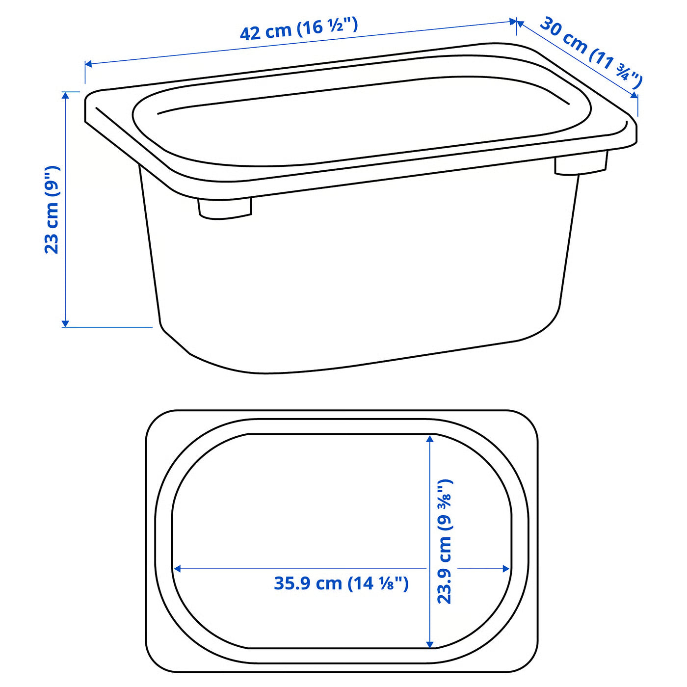 TROFAST Storage box, 42x30x23 cm