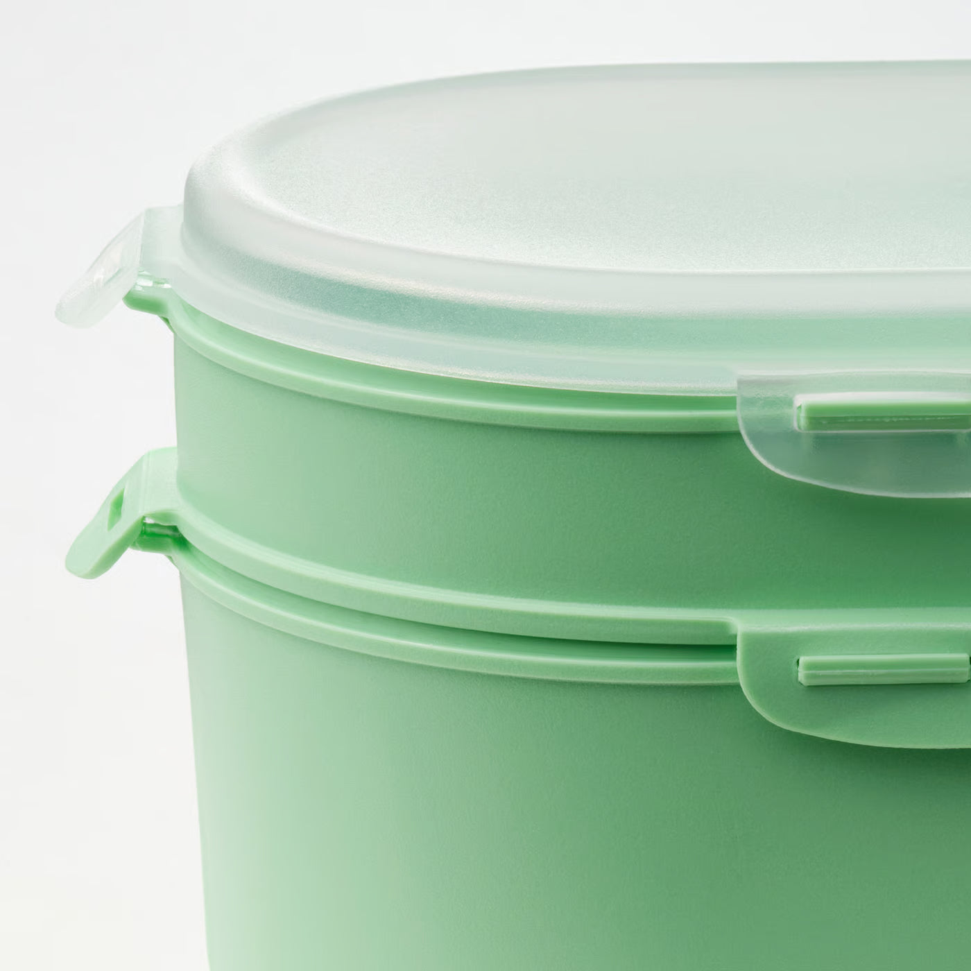 UTBJUDA Stackable lunch box for dry food, light green