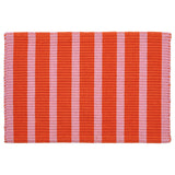 VÄGSKYLT Door mat, pink/orange, 40x60 cm