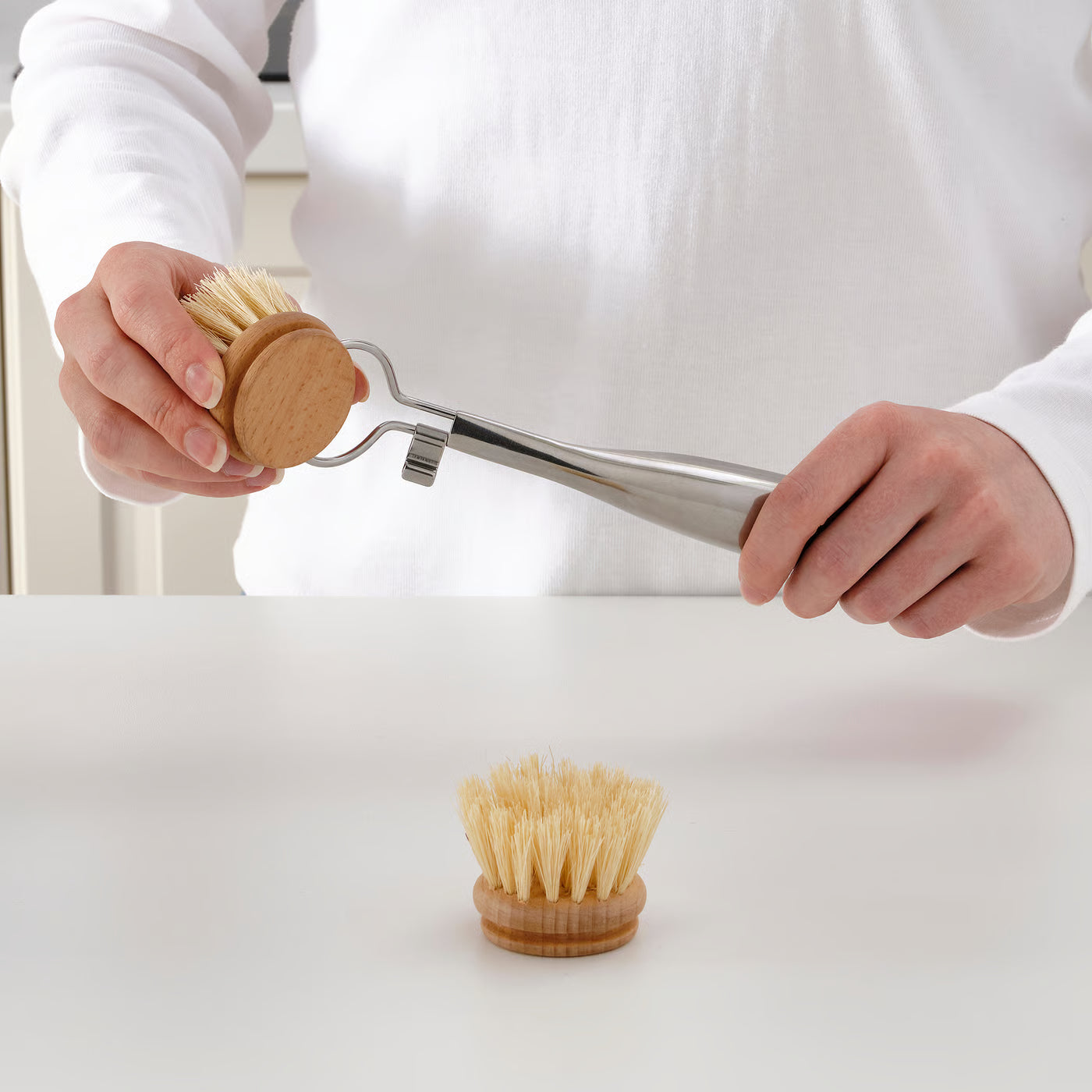 VÄLVÅRDAD Dish-washing brush refills, agave leaf fibre