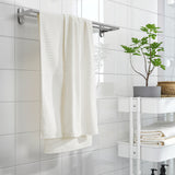 VÅGSJÖN Bath towel, white, 70x140 cm