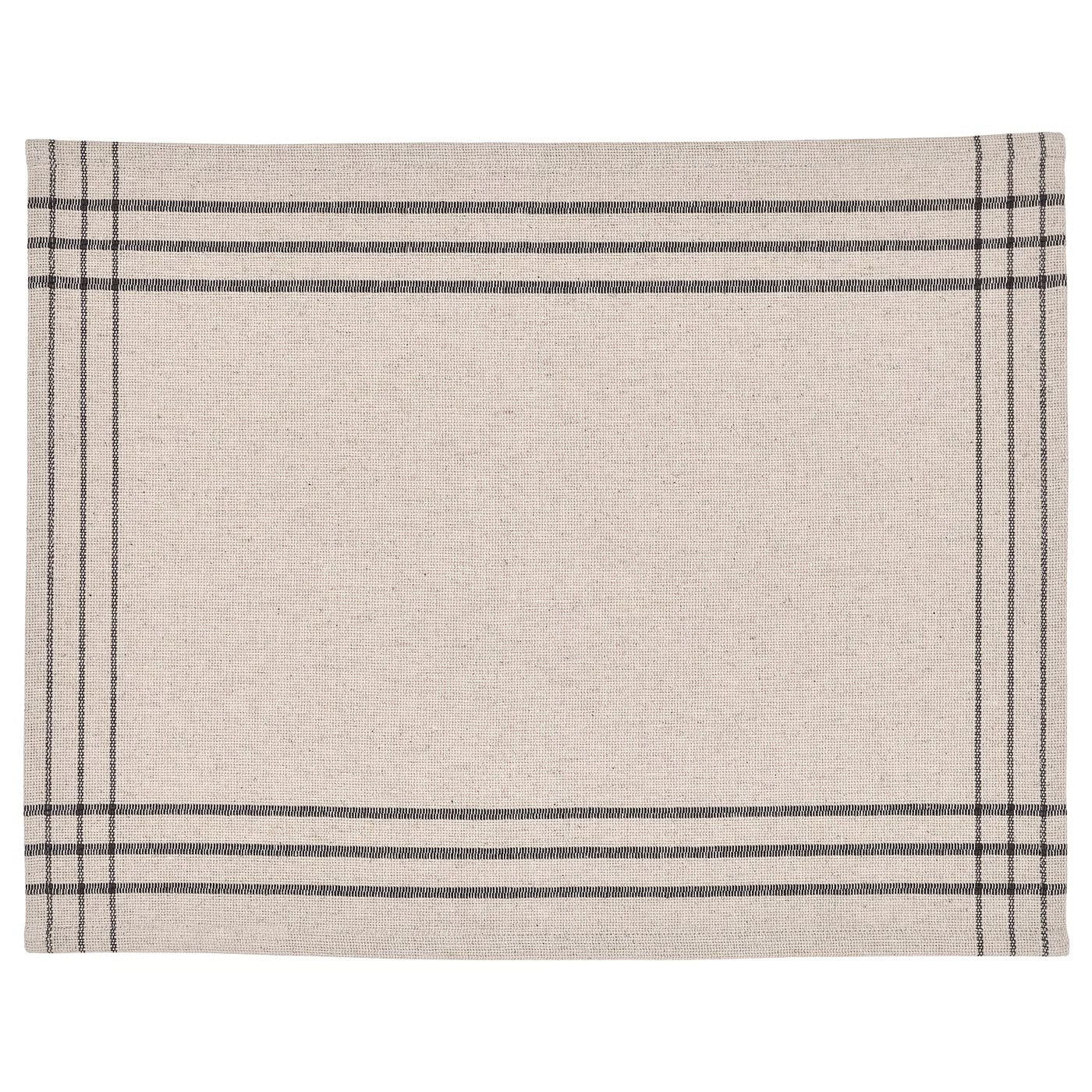 VÅRARV Place mat, dark grey/natural, 35x45 cm