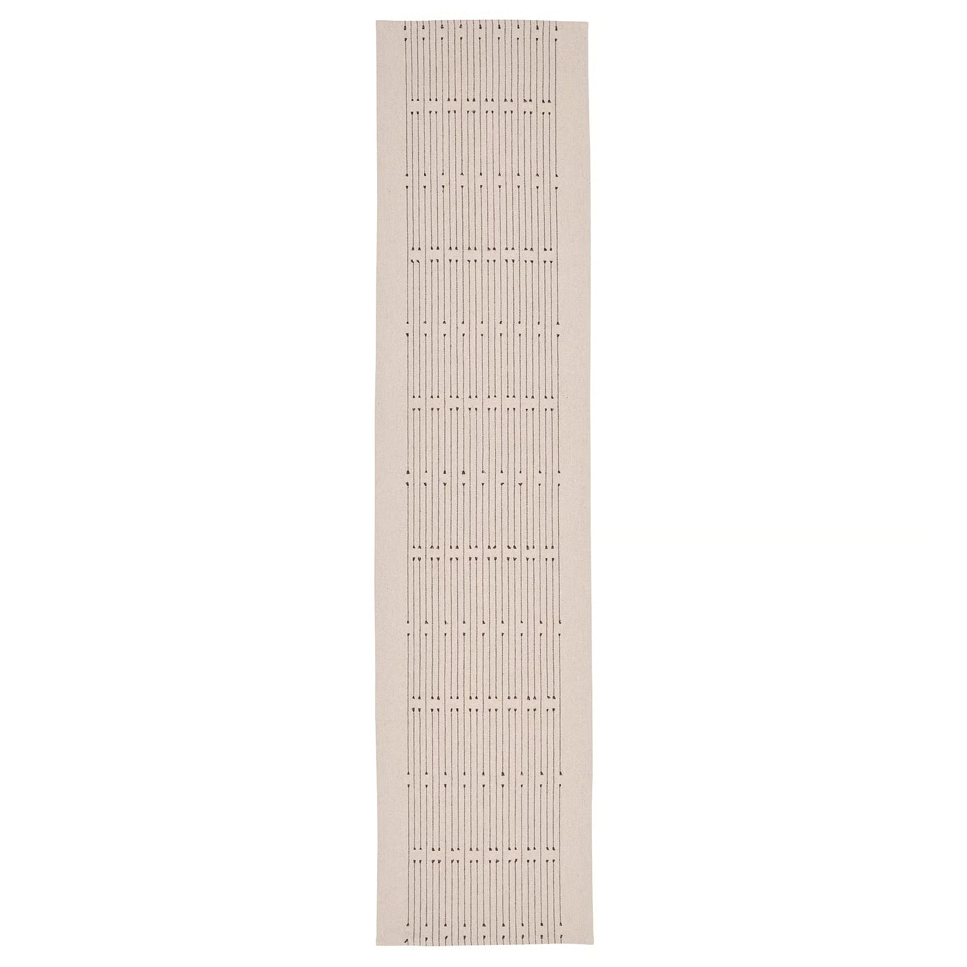 VÅRARV Table-runner, dark grey/natural, 35x150 cm