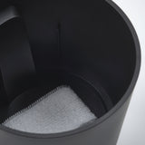 VÅRDTRÄD Self-watering plant pot, in/outdoor transparent/anthracite, 9 cm