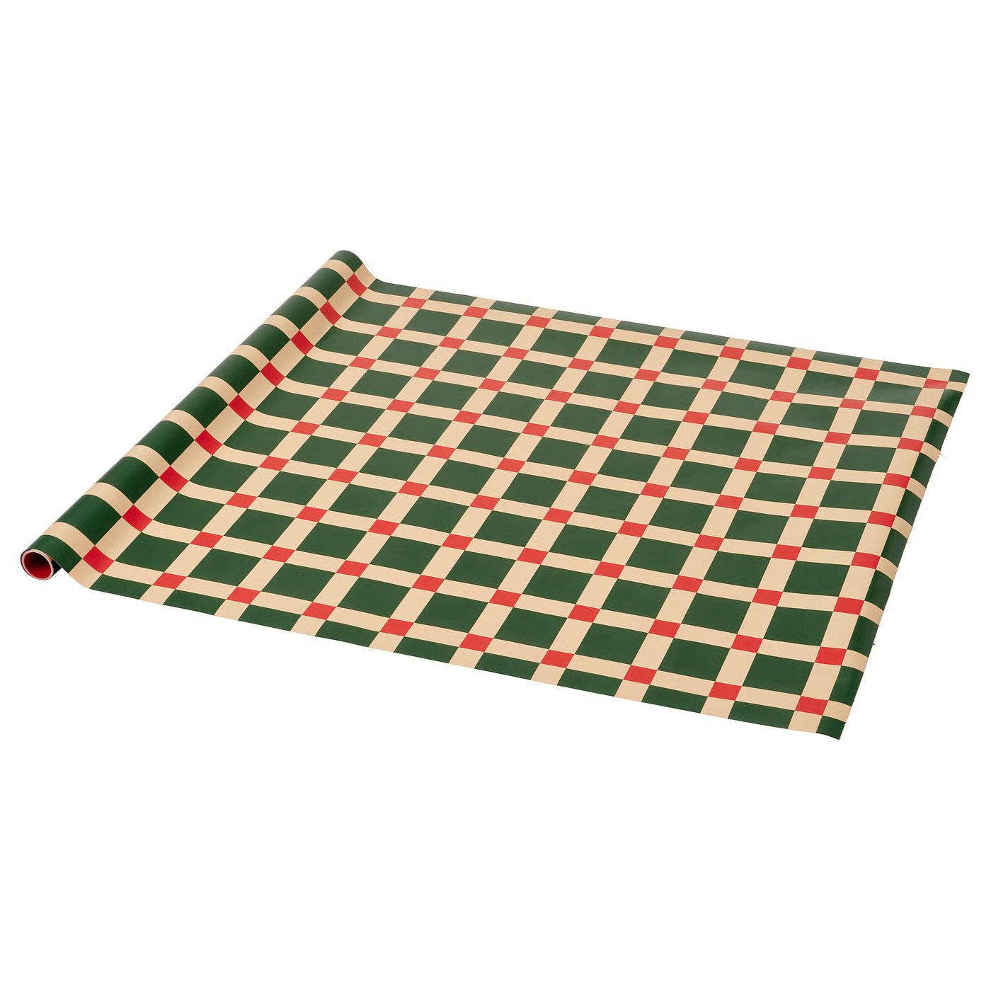 VINTERFINT Gift wrap roll, double sided multicolour/red, 3x0.7 m/2.10 m²
