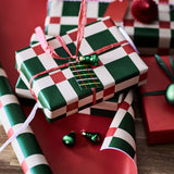 VINTERFINT Gift wrap roll, double sided multicolour/red, 3x0.7 m/2.10 m²