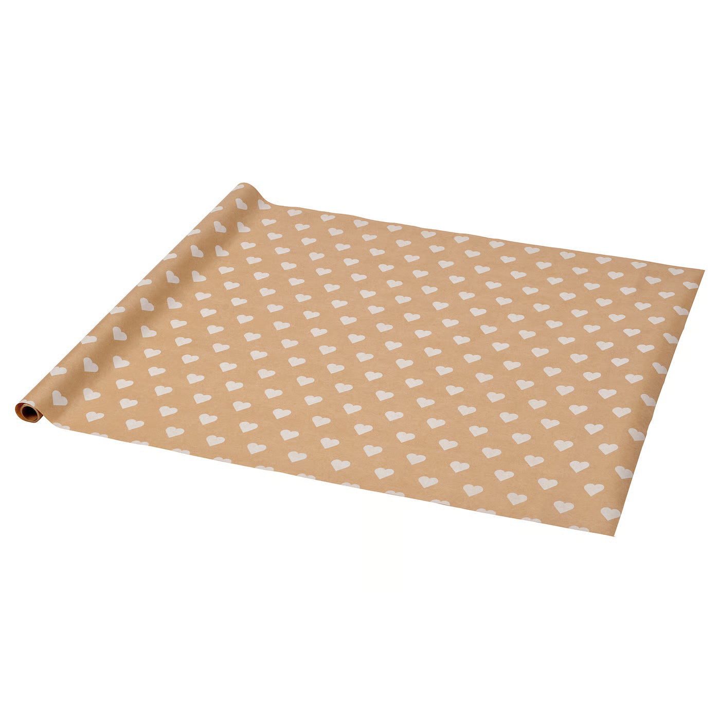 VINTERFINT Gift wrap roll, heart pattern/brown, 3x0.7 m/2.10 m²