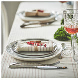 VIPPSTARR තුවා, රතු/ස්වාභාවික ඉරි රටා, 30x30 සෙ.මී.