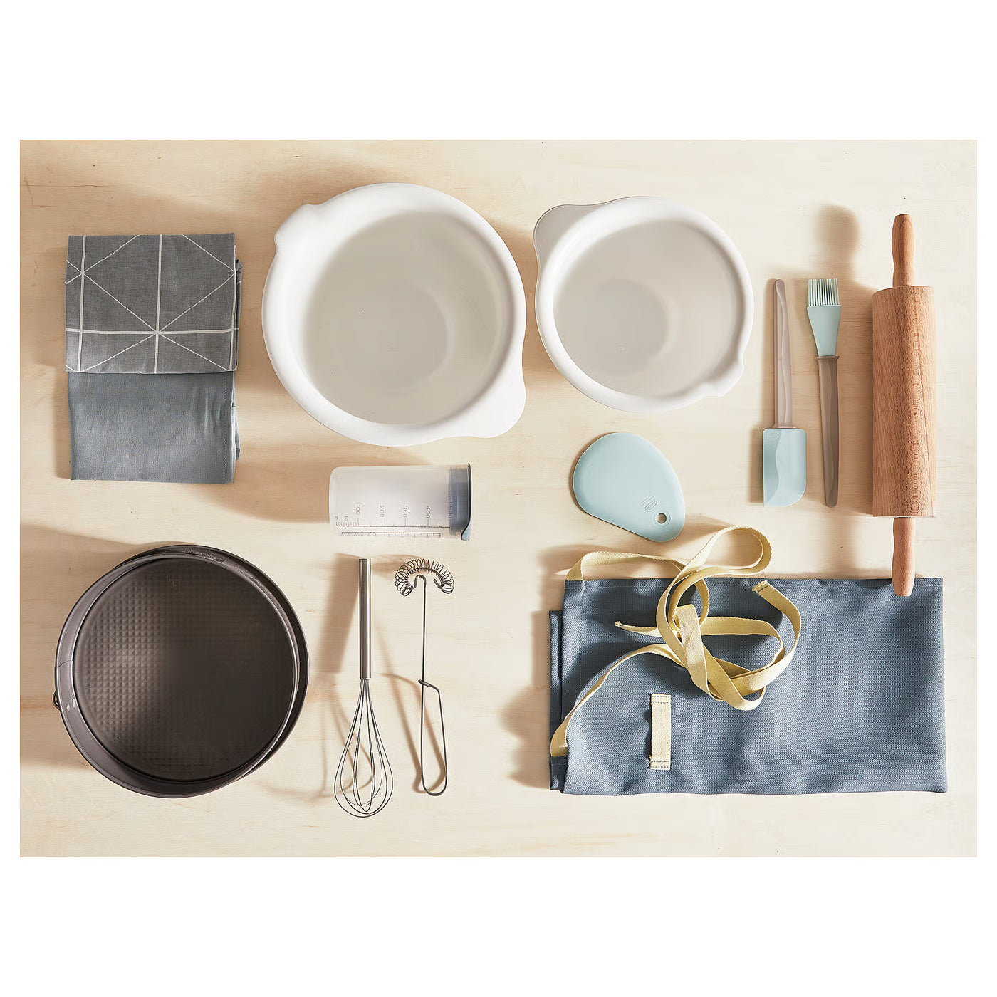 VISPAD Mixing bowl, set of 2, white