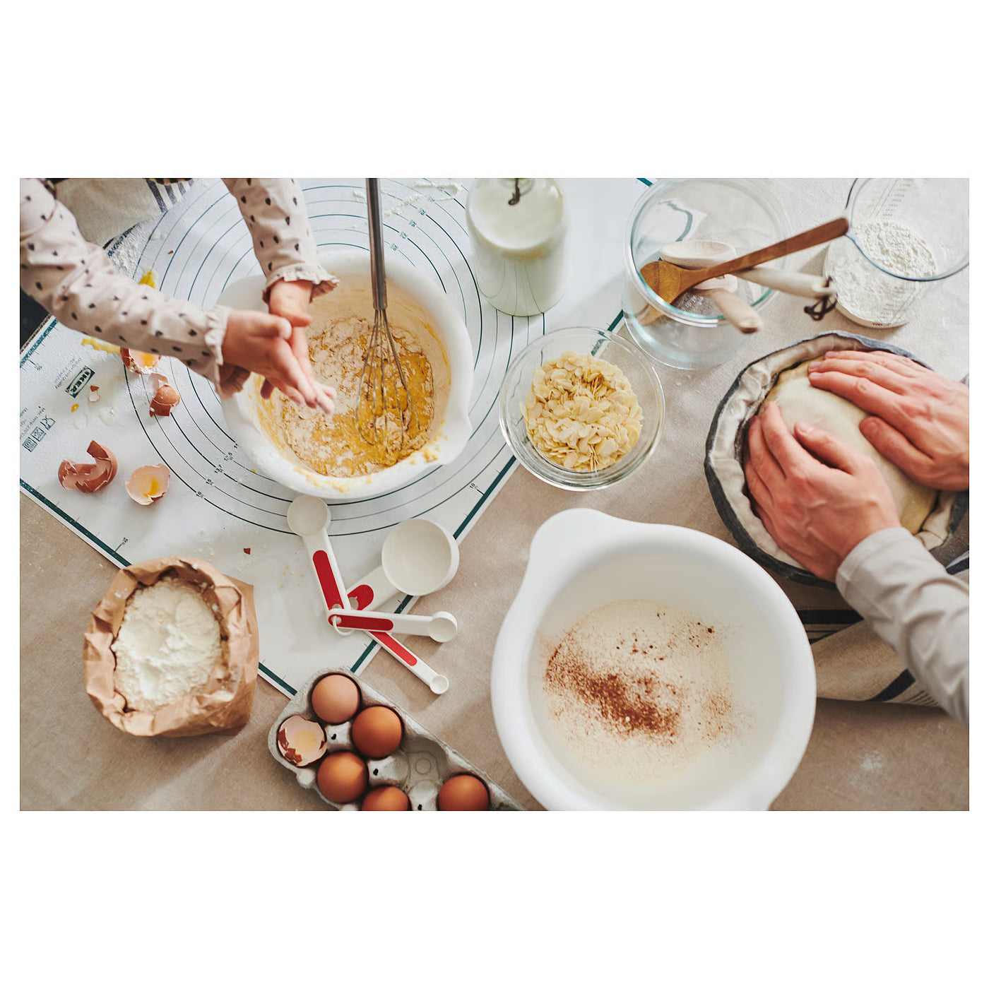 VISPAD Mixing bowl, set of 2, white